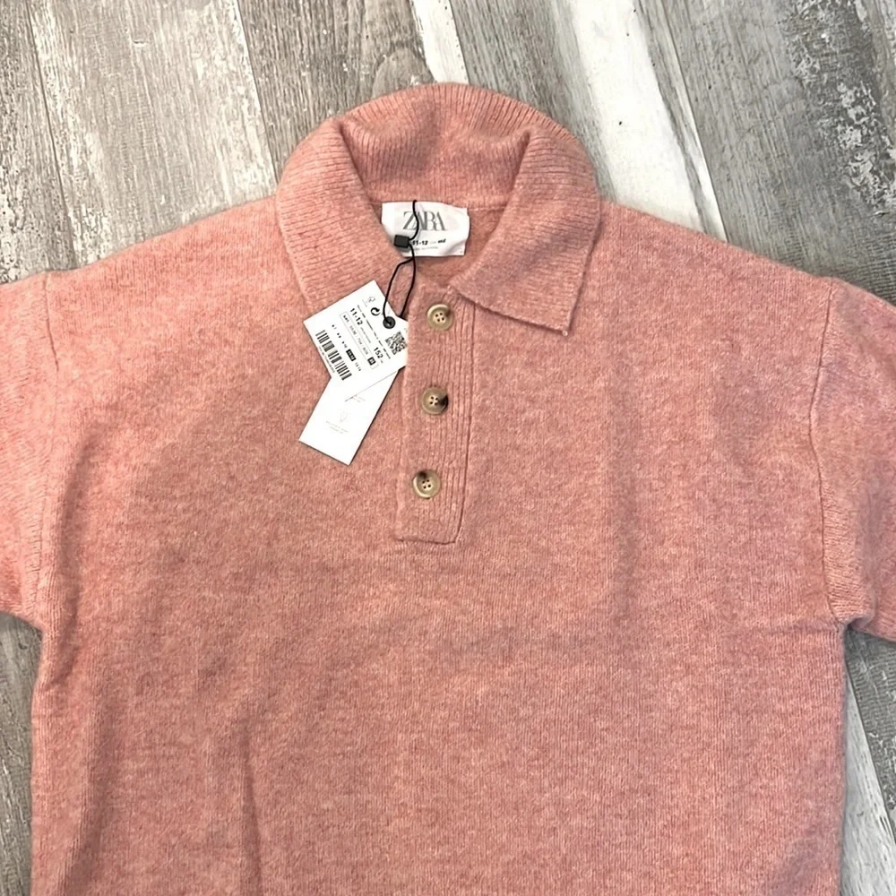 Zara Knit Polo Sweater